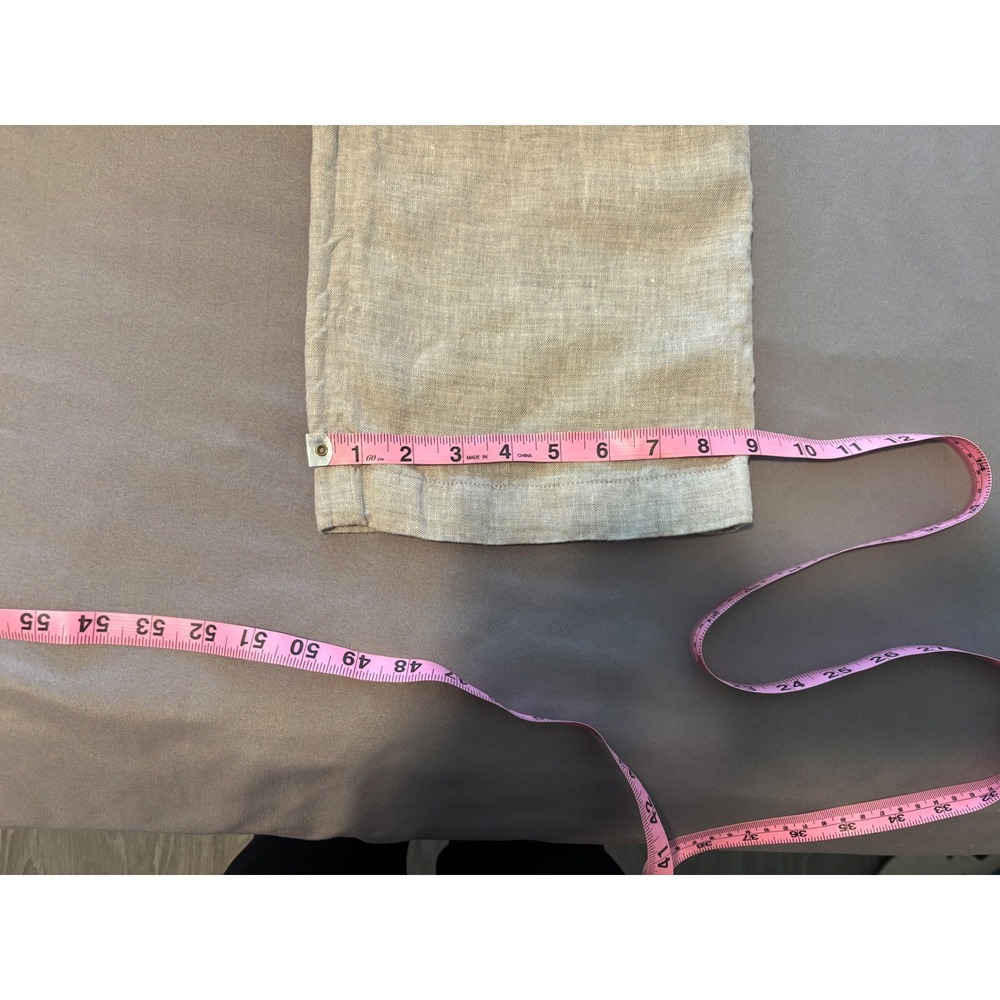 H&M 100% Linen Pull on Pants. Size 36R (XL to XXL). Pockets. Coastal Chic. Beach - Picture 9 of 10
